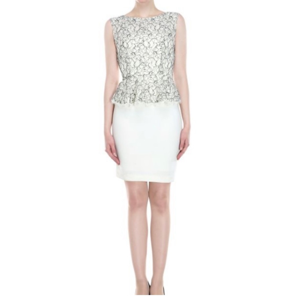 Alice and Olivia Shovan Lace Peplum dress